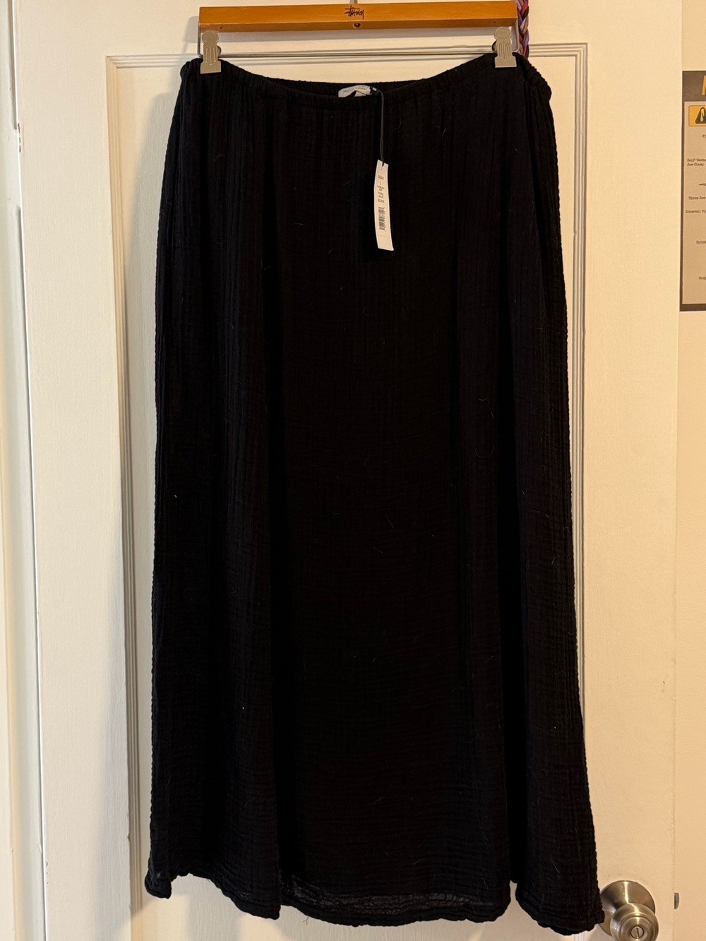 NWT Michael Stars Phoebe Maxi Skirt Black Size L